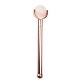 Wholesale Rose Quartz Undereye Beauty Roller - Displayer of 6